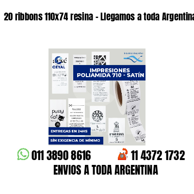 20 ribbons 110x74 resina - Llegamos a toda Argentina