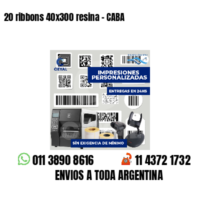 20 ribbons 40x300 resina - CABA