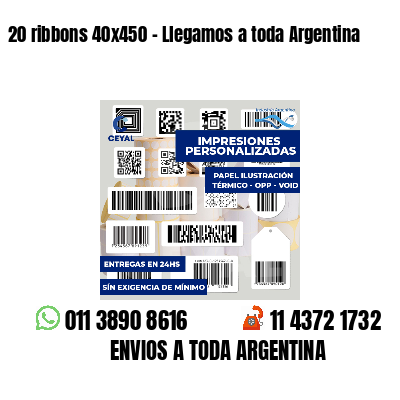 20 ribbons 40x450 - Llegamos a toda Argentina