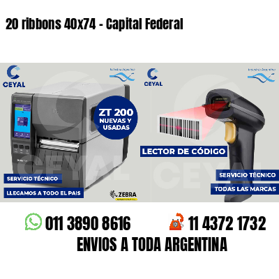 20 ribbons 40x74 - Capital Federal