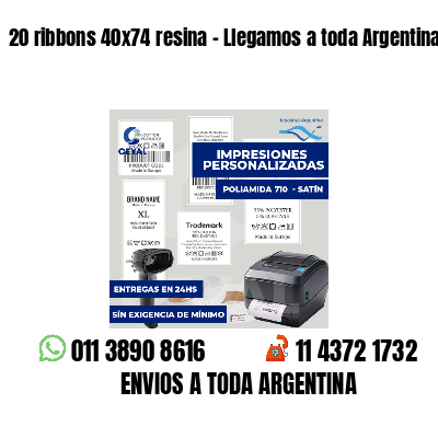 20 ribbons 40x74 resina - Llegamos a toda Argentina