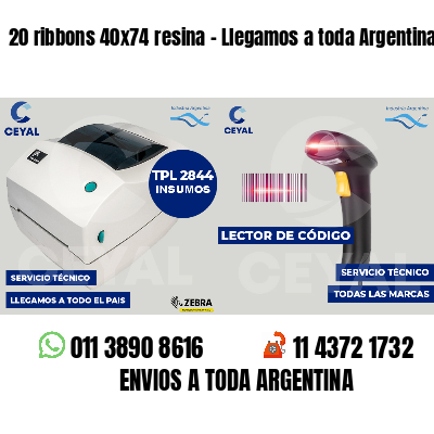 20 ribbons 40x74 resina - Llegamos a toda Argentina