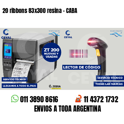 20 ribbons 83x300 resina - CABA