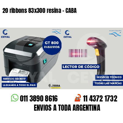 20 ribbons 83x300 resina - CABA