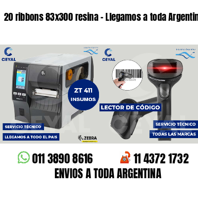 20 ribbons 83x300 resina - Llegamos a toda Argentina