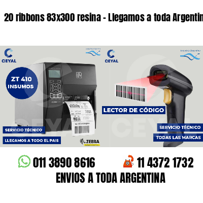 20 ribbons 83x300 resina - Llegamos a toda Argentina