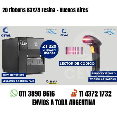 20 ribbons 83x74 resina - Buenos Aires