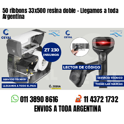 50 ribbons 33x500 resina doble - Llegamos a toda Argentina