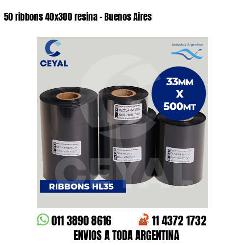 50 ribbons 40×300 resina – Buenos Aires