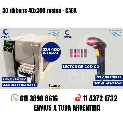 50 ribbons 40x300 resina - CABA