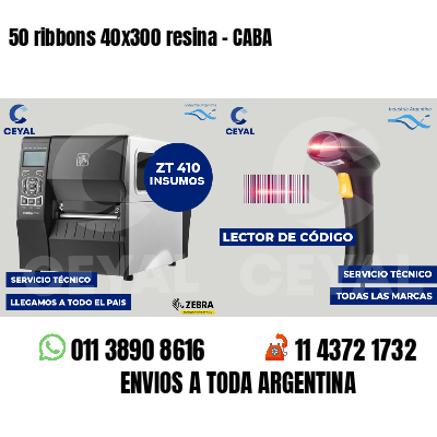 50 ribbons 40x300 resina - CABA