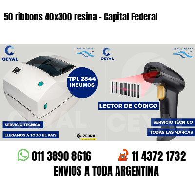 50 ribbons 40x300 resina - Capital Federal