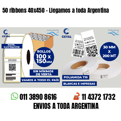 50 ribbons 40x450 - Llegamos a toda Argentina