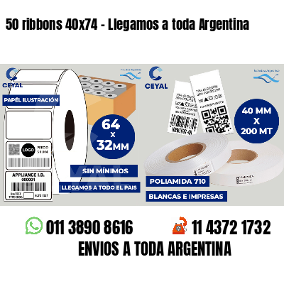 50 ribbons 40x74 - Llegamos a toda Argentina