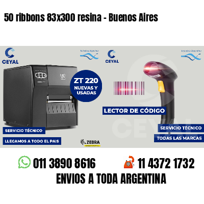 50 ribbons 83x300 resina - Buenos Aires