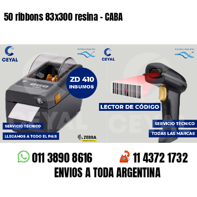 50 ribbons 83x300 resina - CABA