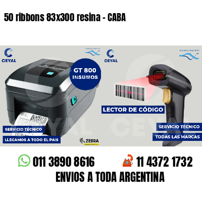 50 ribbons 83x300 resina - CABA