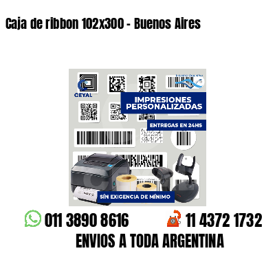 Caja de ribbon 102x300 - Buenos Aires