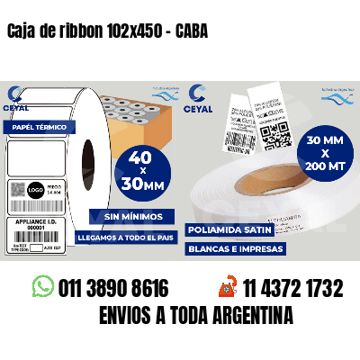 Caja de ribbon 102x450 - CABA