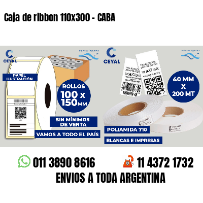 Caja de ribbon 110x300 - CABA