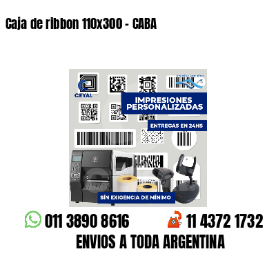 Caja de ribbon 110x300 - CABA