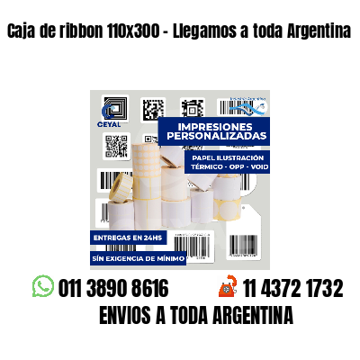 Caja de ribbon 110x300 - Llegamos a toda Argentina