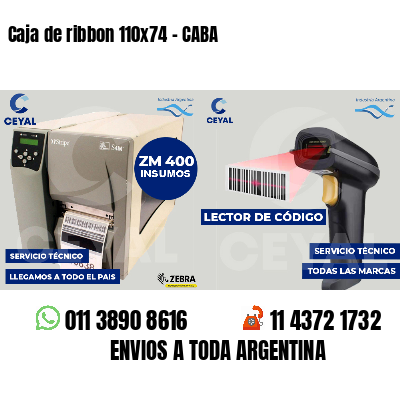 Caja de ribbon 110x74 - CABA