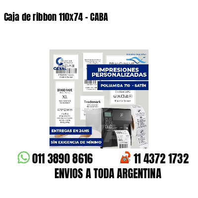 Caja de ribbon 110x74 - CABA