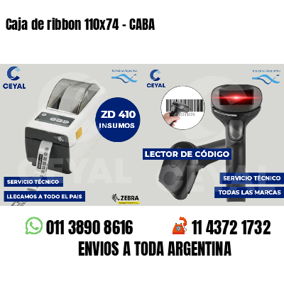 Caja de ribbon 110x74 - CABA