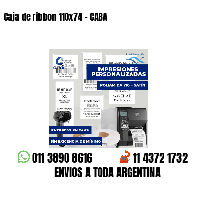 Caja de ribbon 110x74 - CABA