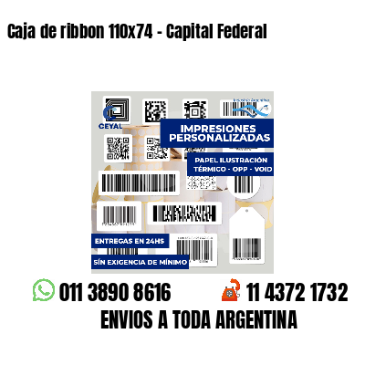 Caja de ribbon 110x74 - Capital Federal