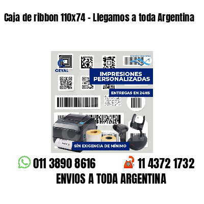 Caja de ribbon 110x74 - Llegamos a toda Argentina