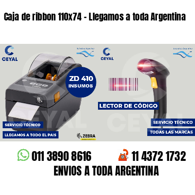 Caja de ribbon 110x74 - Llegamos a toda Argentina