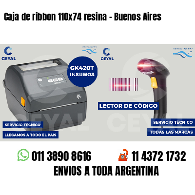 Caja de ribbon 110x74 resina - Buenos Aires