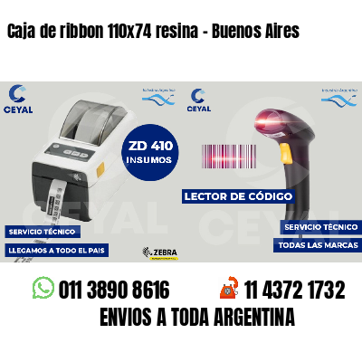 Caja de ribbon 110x74 resina - Buenos Aires