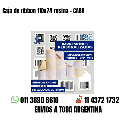 Caja de ribbon 110x74 resina - CABA