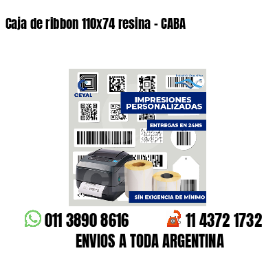 Caja de ribbon 110x74 resina - CABA