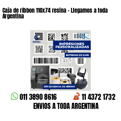 Caja de ribbon 110x74 resina - Llegamos a toda Argentina