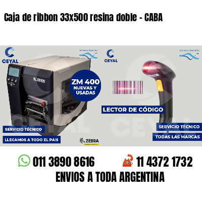 Caja de ribbon 33x500 resina doble - CABA