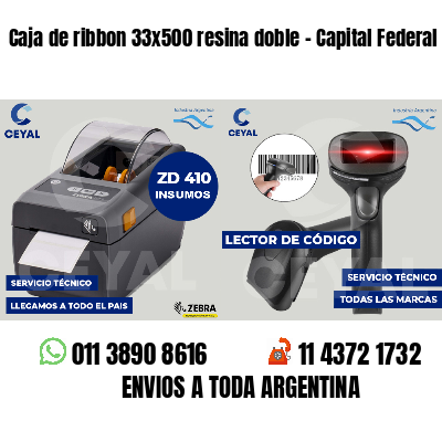 Caja de ribbon 33x500 resina doble - Capital Federal