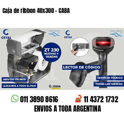 Caja de ribbon 40x300 - CABA