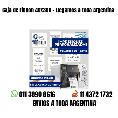 Caja de ribbon 40x300 - Llegamos a toda Argentina