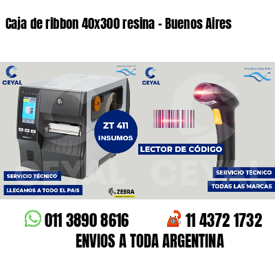 Caja de ribbon 40x300 resina - Buenos Aires