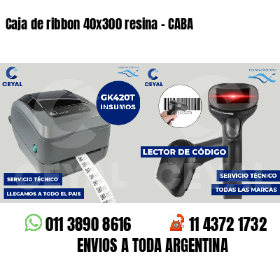 Caja de ribbon 40x300 resina - CABA