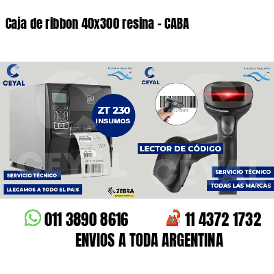Caja de ribbon 40x300 resina - CABA