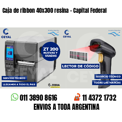 Caja de ribbon 40x300 resina - Capital Federal