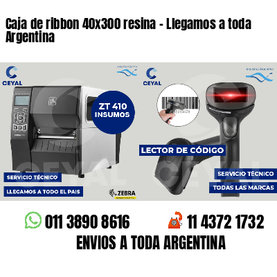 Caja de ribbon 40x300 resina - Llegamos a toda Argentina