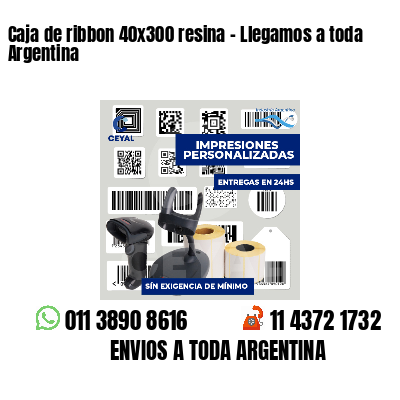 Caja de ribbon 40x300 resina - Llegamos a toda Argentina