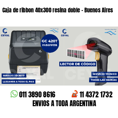 Caja de ribbon 40x300 resina doble - Buenos Aires