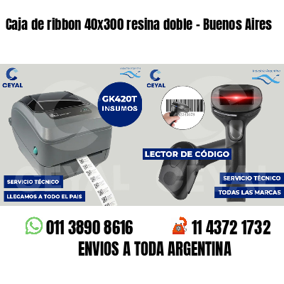 Caja de ribbon 40x300 resina doble - Buenos Aires